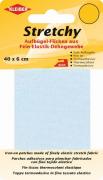 Tissu thermocollant extensible - Bleu clair