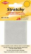 Tissu thermocollant extensible - Gris clair