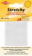 Tissu thermocollant extensible - Blanc