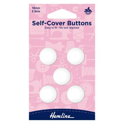 Boutons à recouvrir personnalisables - 18 mm
