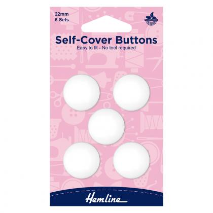 Boutons à recouvrir personnalisables - 22 mm