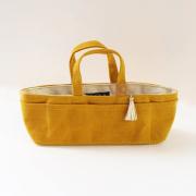Mini Sac en Toile Cirée - Jaune