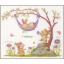 Sampler de naissance - Lapins dans le jardin