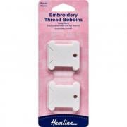 Canettes en plastique pour fils à broder - 30 pcs.