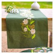 Chemin de Table - Fleurs blanches