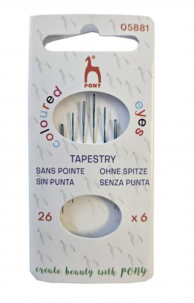 Aiguilles à point de croix et tapisserie - taille 26