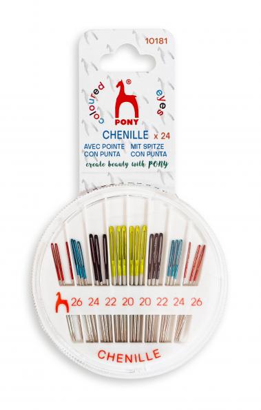 Pack compact d’aiguilles à chenille/laine - tailles assorties