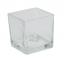 Cube en verre pour bougies et mini décorations- Petit