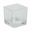 Cube en verre pour bougies et mini décorations- Grand