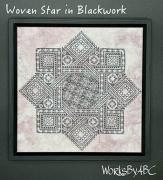 Woven Star in Blackwork