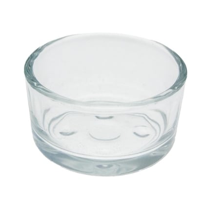 Photophore en verre pour bougies et mini décorations