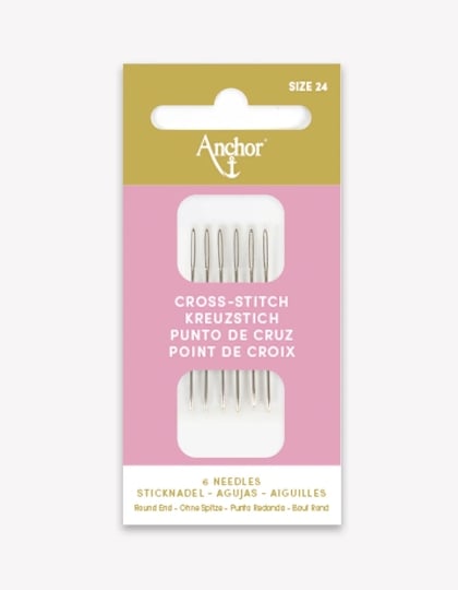Aiguilles pour point de croix Anchor - Mis. 24