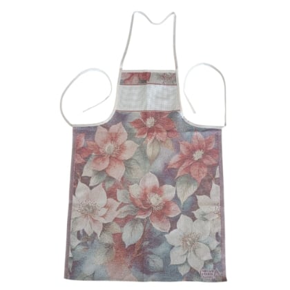 Tablier - Fiori di Natale - Or-Multicolor Lurex