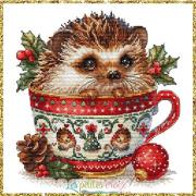 Christmas Animals Cup Hedgehog