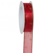 Ruban - Cristal de glace - Rouge (6 mt)