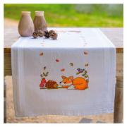 Chemin de Table - Animaux de la forêt en automne