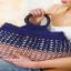 Anse pour sac triangulaires en bois - Brun foncé