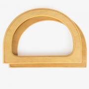 Anse pour sac semi-circulaire en bois - Naturel