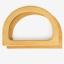 Anse pour sac semi-circulaire en bois - Naturel