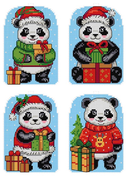 Panda de Noël (4)