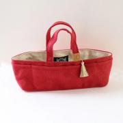 Mini Sac en Toile Cirée - Rouge