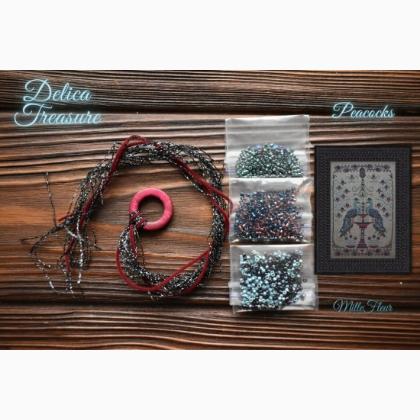 Threads, Beads Pack - Peacocks - Original