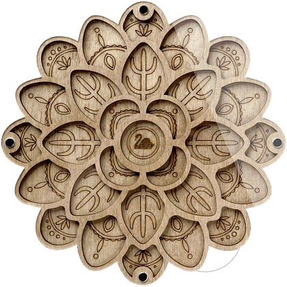 Boîte de rangement pour perles – Mandala floral 2