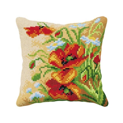 Coussin - Coquelicots