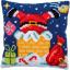 Coussin - Père Noël dans la cheminée
