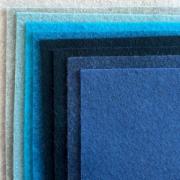 Assortiment de feutrine Velours Saphir 15x15cm.
