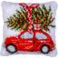 Coussin - Voiture de Noël