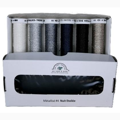 Tressé Métallisé 4 - Pack 6 nuances - Nuit étoilée