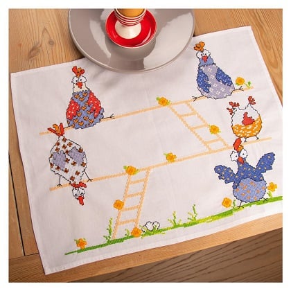 Set de table (2) - Poules folles