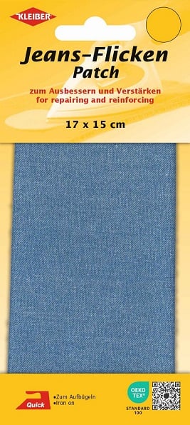 Patch en jean - Bleu clair