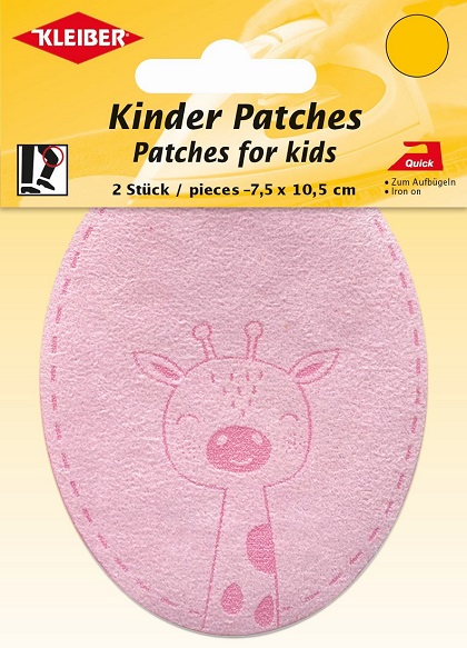 Patches en simili cuir velours - Girafe