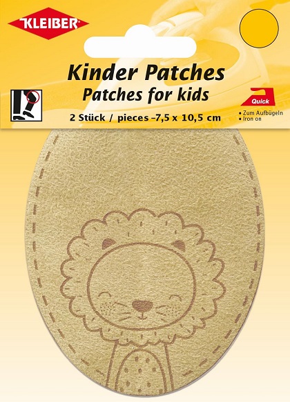 Patches en simili cuir velours - Lion