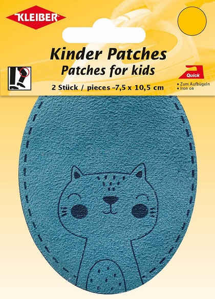 Patches en simili cuir velours - Chat
