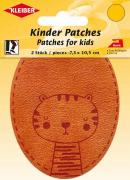 Patches en simili cuir velours - Tigre