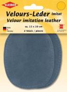 Patches en similicuir velours à coudre – Bleu Ardoise