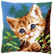 Coussin - Chat sur l' arbre