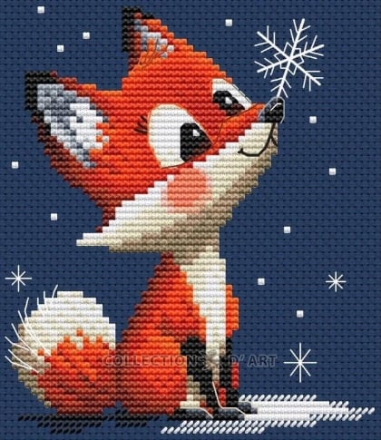 Lumière de neige délicate - Renard