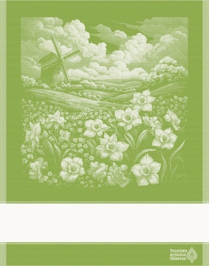 Serviette - Paesaggio 1 - Vert