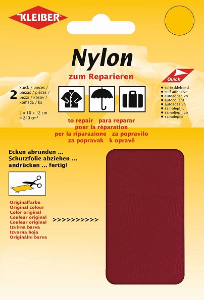 Patch en nylon – Rouge foncé