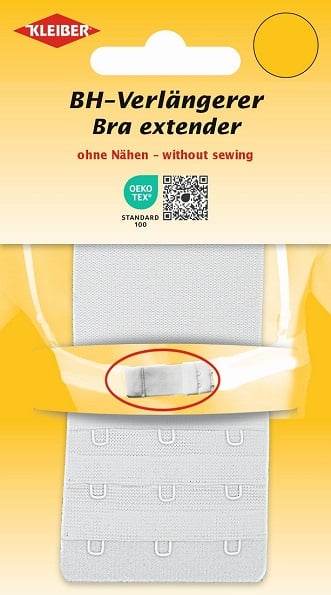 Extension de soutien-gorge, Hameçon triple 55 mm - Blanc