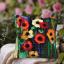 Coussin - Motif floral coloré - Fleurs sauvages