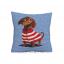 Coussin - Teckel rayé
