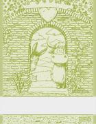 Serviette - Happy Farm - Vert
