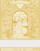 Serviette - Happy Farm - Jaune