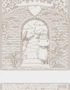 Serviette - Happy Farm - Ecru