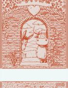 Serviette - Happy Farm - Brique